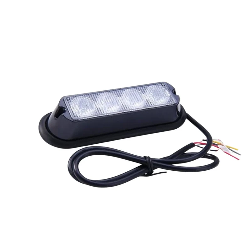 Luce stroboscopica ambra a 4 LED