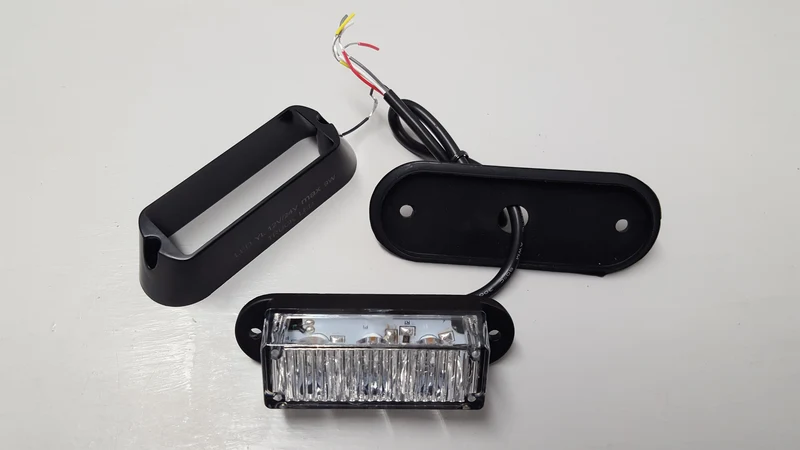 Luce stroboscopica ambra a 3 LED