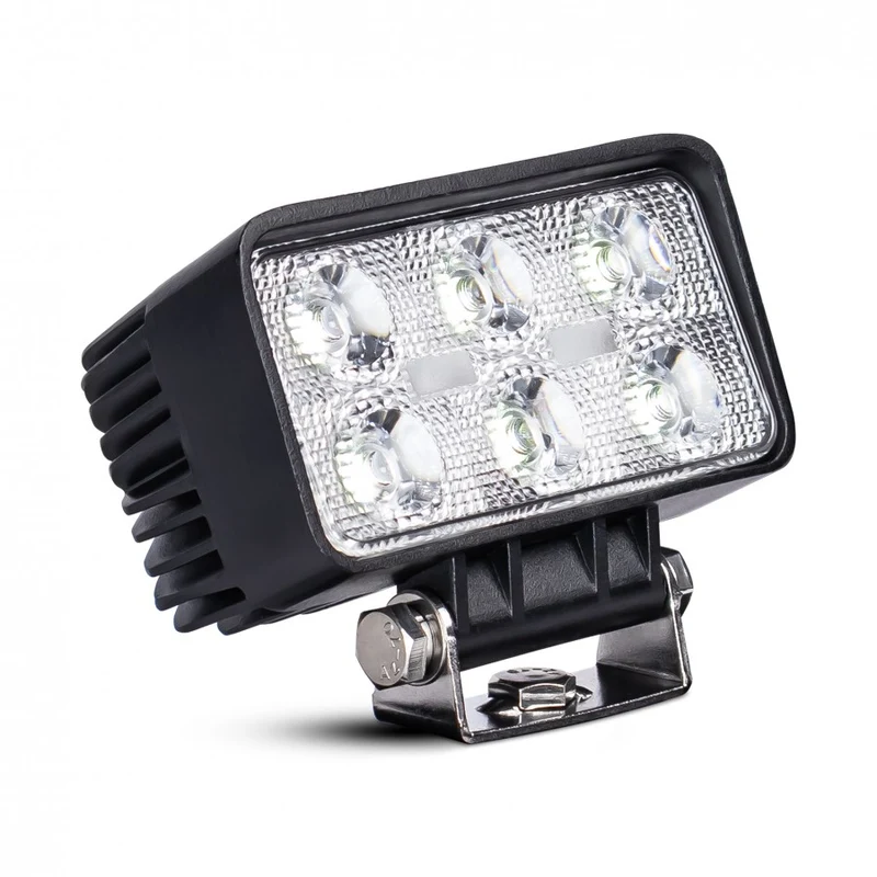 Faro da lavoro a LED rettangolare da 18 W con fascio luminoso ampio da 1100 lumen