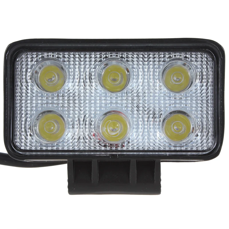 Faro da lavoro a LED rettangolare da 18 W con fascio luminoso ampio da 1100 lumen
