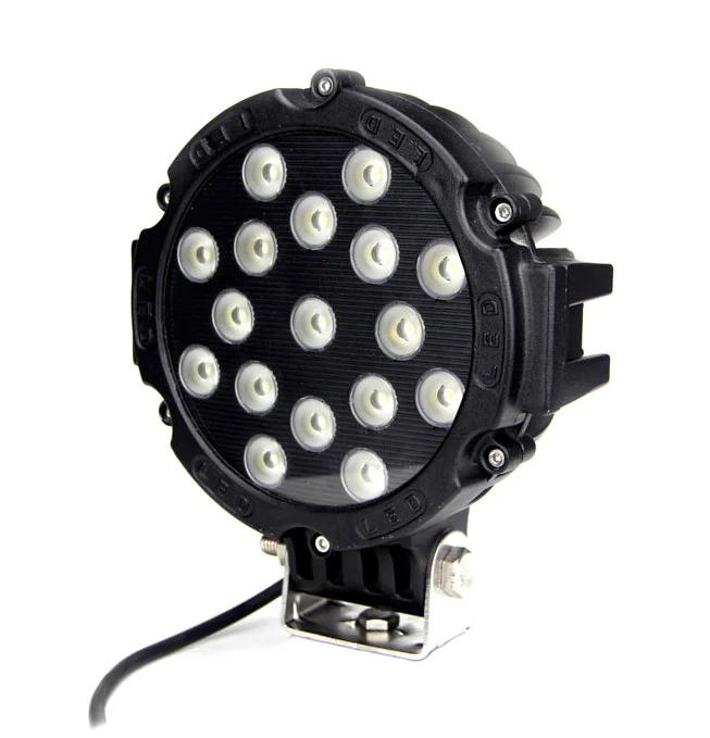 Lampada LED rotonda resistente nera da 3600 lumen/51 W