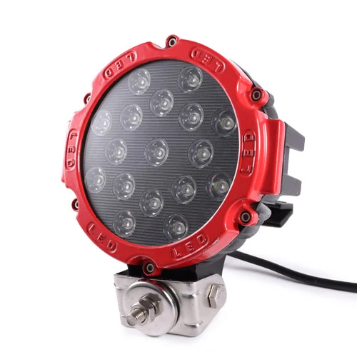 Proiettore LED rotondo / 51W / Resistente / Rosso