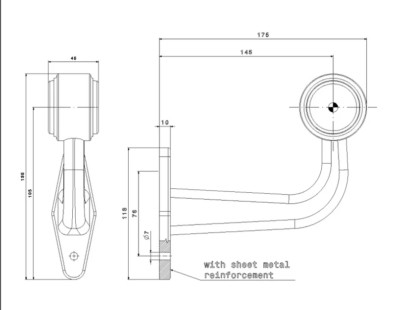 Outline Marker Lamps LED - Set di 2 -Tipo "F"