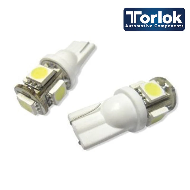 Lampadine LED di parcheggio Torlok Premium 24v T10 per camion / Confezione da 2