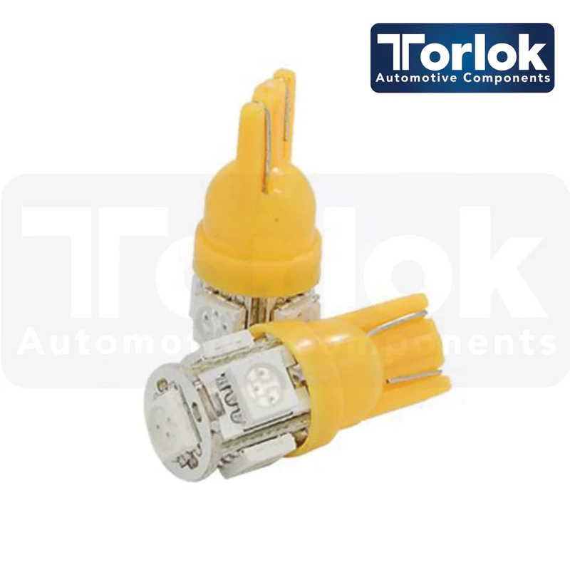 Lampadine LED di parcheggio Torlok Premium 24v T10 per camion / Confezione da 2