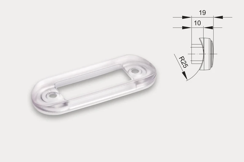 Guarnizione Trasparente Tonda per Barre Tubolari / Da Utilizzare Con Lampade LED Da Incasso