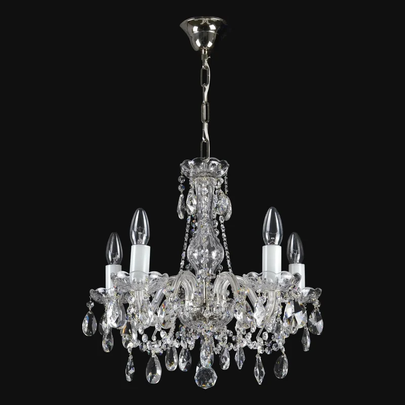 Casa Padrino Luxus Barock Kristall Kronleuchter Gold Ø 46 x H. 44 cm - Prunkvolle Messing Kronleuchter mit böhmischem Kristallglas - Barock Möbel - Edel & Prunkvoll