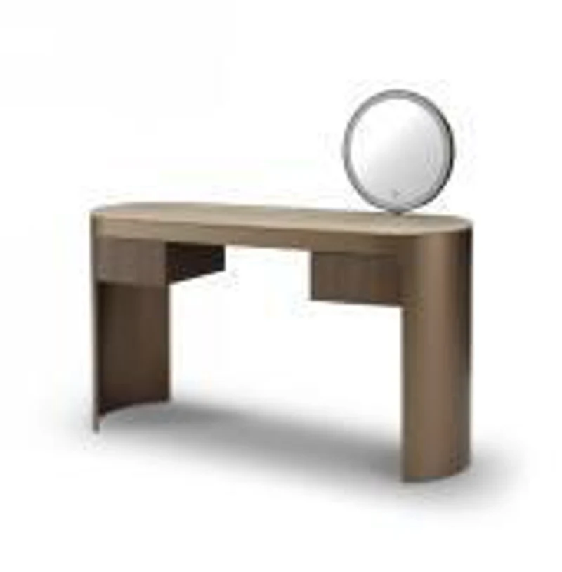 Casa Padrino Luxus Schminktisch Silbergrau / Schwarz 145 x 45 x H. 76 cm - Schminktisch mit Travertin - Moderne Schlafzimmer Möbel - Luxus Qualität