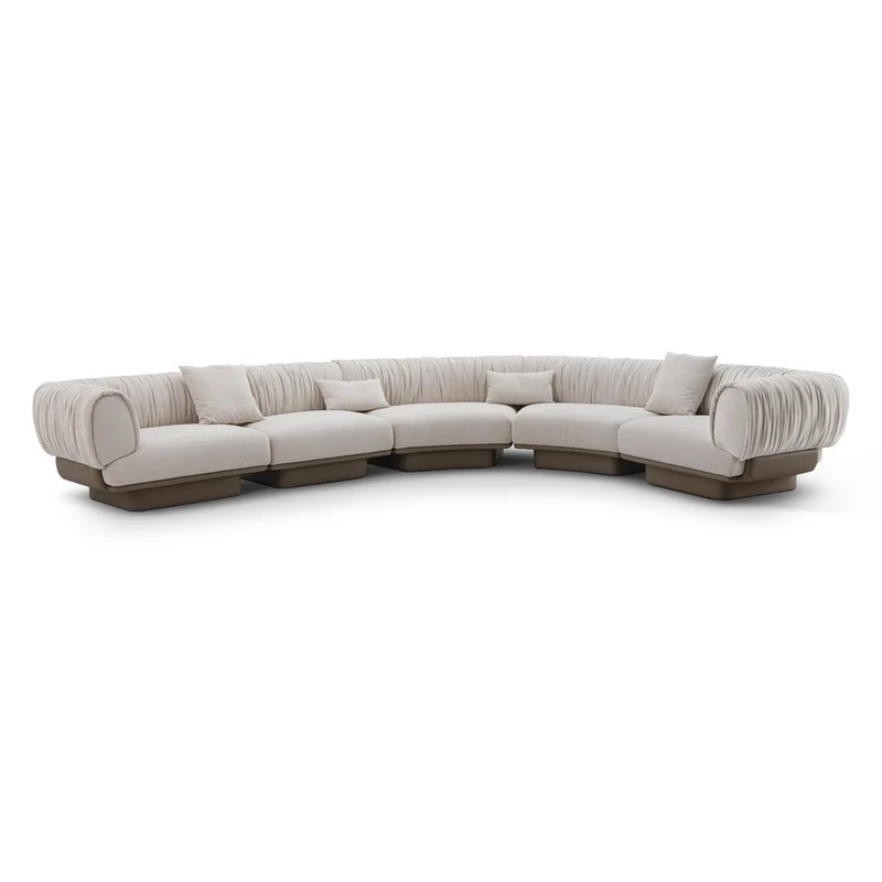 Casa Padrino Luxus Sofa 126 x 99 x H. 77.5 cm - Sofa mit Stoffbezug - Moderne Wohnzimmer Möbel - Luxus Qualität