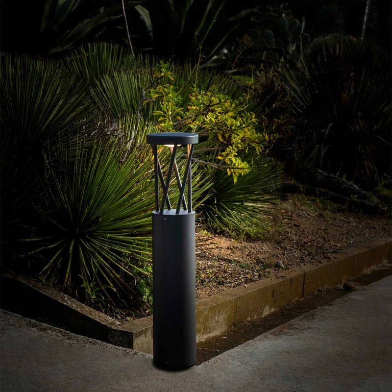 Twist - Potelet LED en aluminium, style contemporain