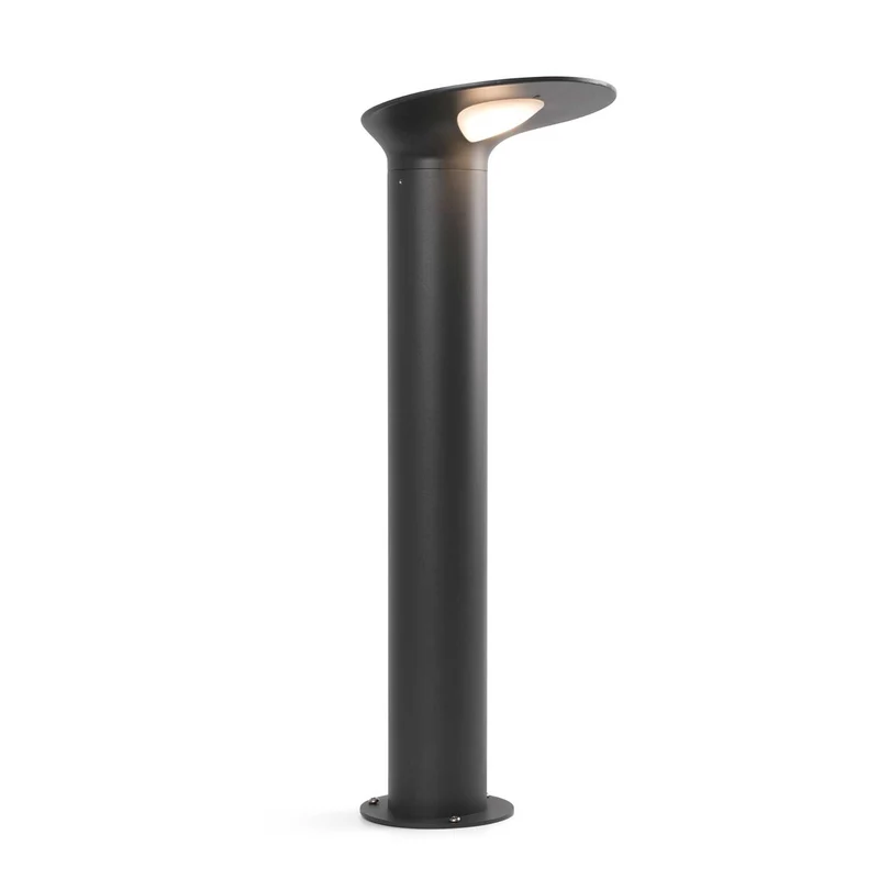 Lotus - Borne extérieure en aluminium et verre, style contemporain