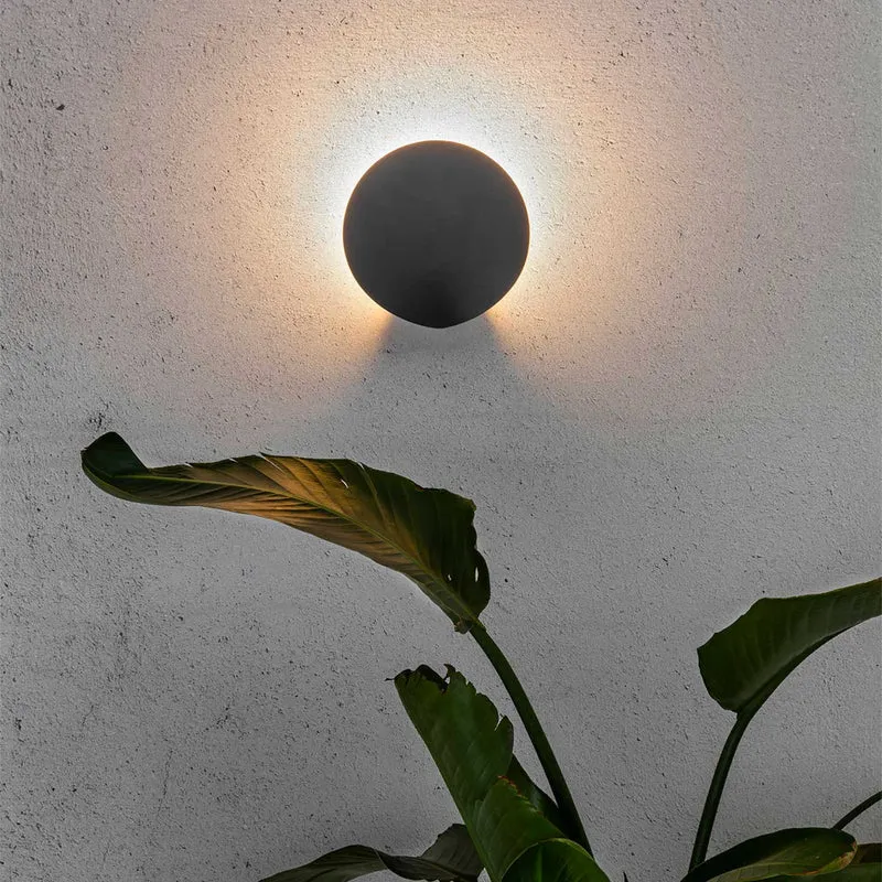Lotus - Applique murale LED d’extérieur en acier, style contemporain