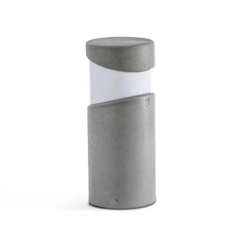 Block - Balise extérieure en aluminium et verre, style contemporain