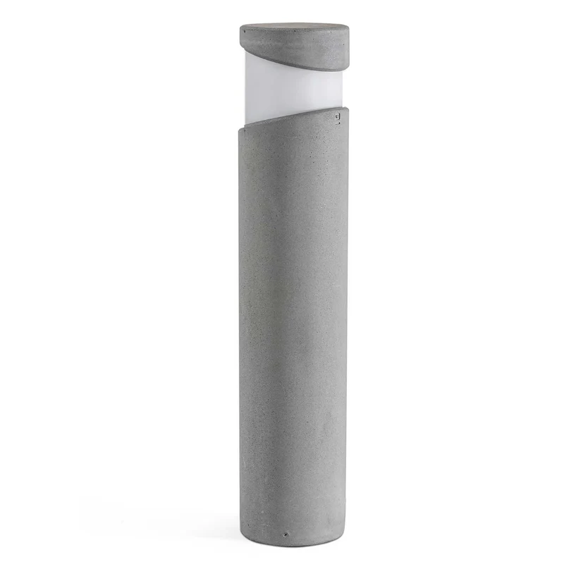 Block - Balise extérieure en aluminium et verre, style contemporain