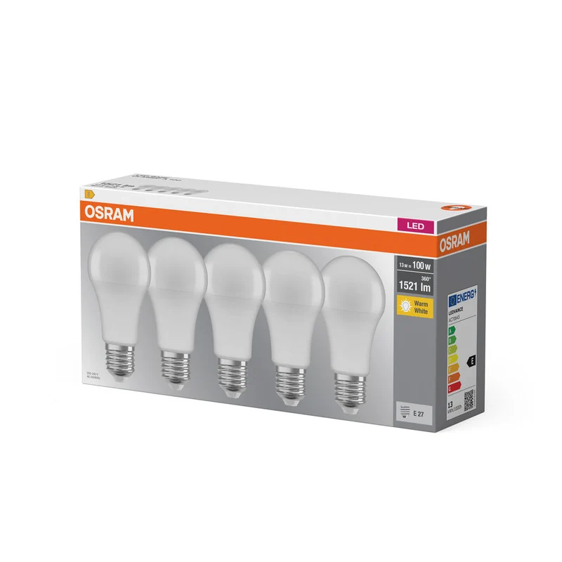 BASE LED CLASSICA A 13W 827 Satinata E27