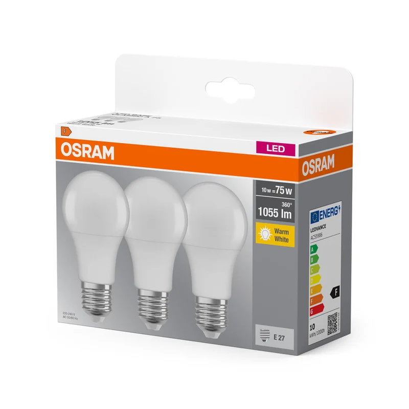 BASE LED CLASSICA A 10W 827 Opalina E27