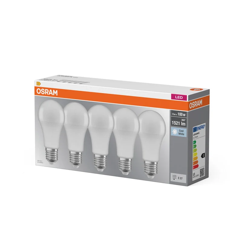 BASE LED CLASSICA A 13W 840 Satinata E27