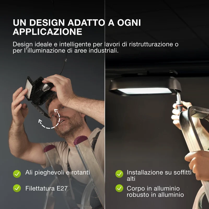 OSRAM Highbay Blade lampada da soffitto con ali 40W 840 E27