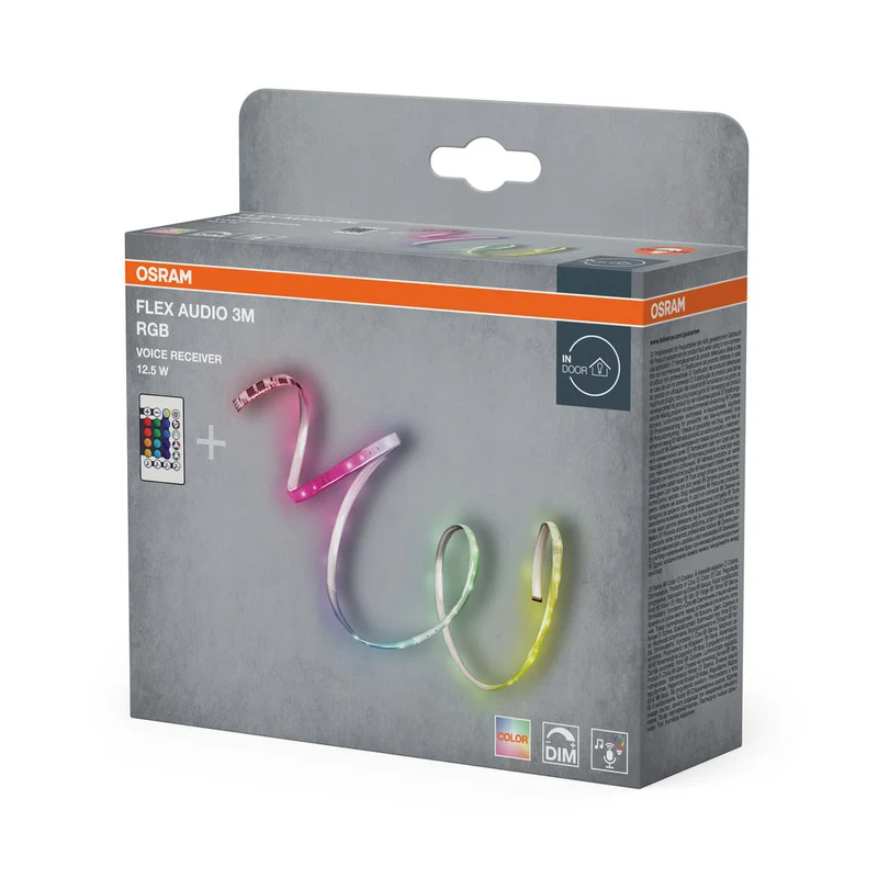OSRAM FLEX AUDIO 3M striscia LED VR RC, bianco, 10W, 120lm