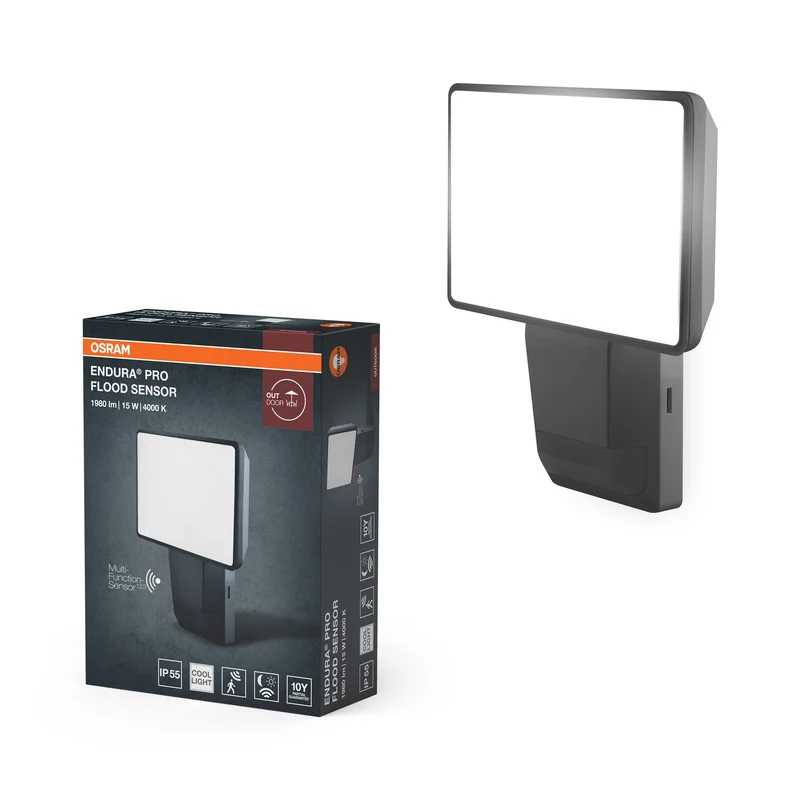 OSRAM LED Faretto, lampada per applicazioni esterne, bianco freddo, 151,0 mm x 56,0 mm x 205,0 mm, ENDURA PRO FLOOD