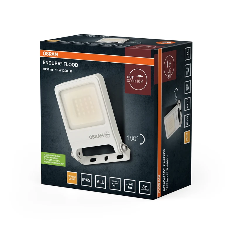 OSRAM ENDURA® Faretto LED 10W / 3000K Bianco caldo