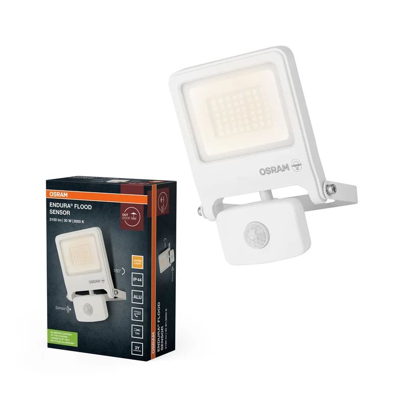 OSRAM ENDURA® LED Faretto Sensore 30W / 3000K Bianco caldo