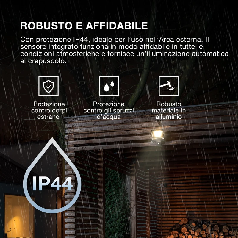 OSRAM ENDURA® Faretto LED con sensore 10W / 3000K Bianco caldo