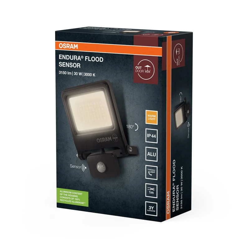 OSRAM ENDURA® FLOOD Sensore Bianco Caldo 30 W 3000 K DG