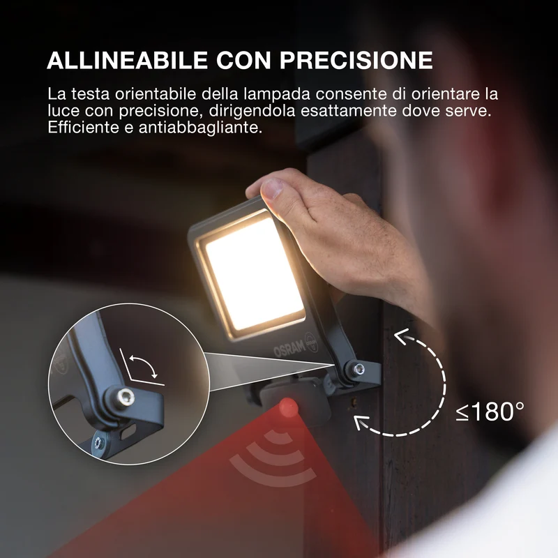 OSRAM ENDURA® FLOOD Sensore Bianco Caldo 50 W 3000 K DG