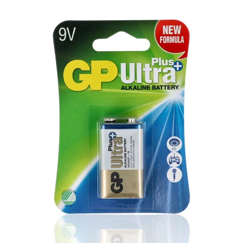 Batteria Gp Ultra Plus Alkalina, 9V, 1604Aup/6Lf22, 1 Pezzo