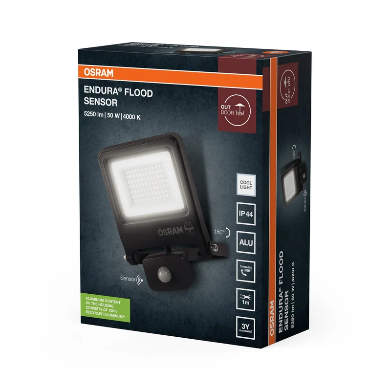 OSRAM ENDURA® FLOOD Sensore Bianco Freddo 10 W 4000 K DG