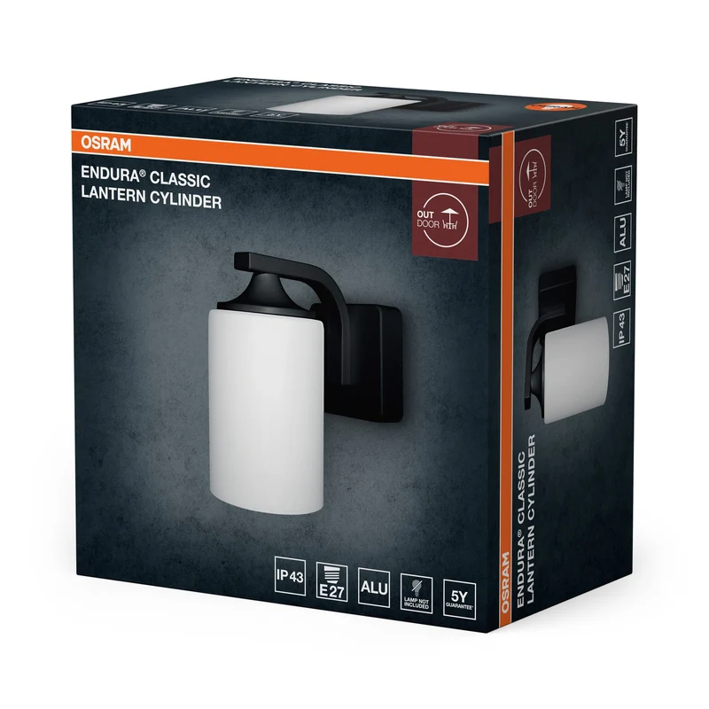 OSRAM ENDURA® CLASSIC LANTERNA CILINDRO E27 BK