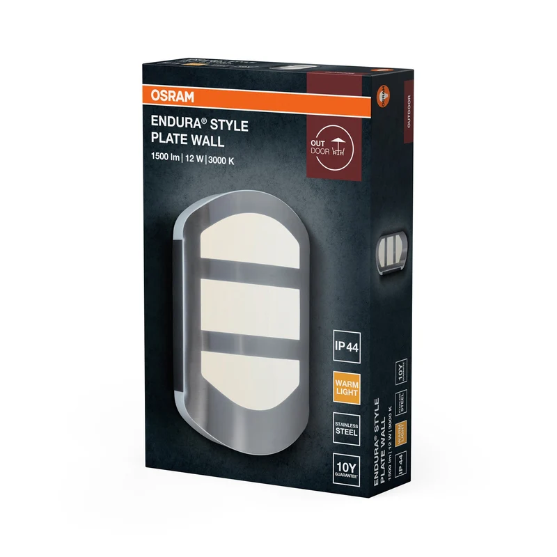 OSRAM ENDURA® Style Piastra Lampada da Parete LED 12W / 3000K Bianco Caldo