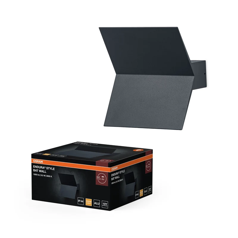 OSRAM ENDURA STYLE BAT WALL Applique da parete 9,5W / 3000K Bianco caldo