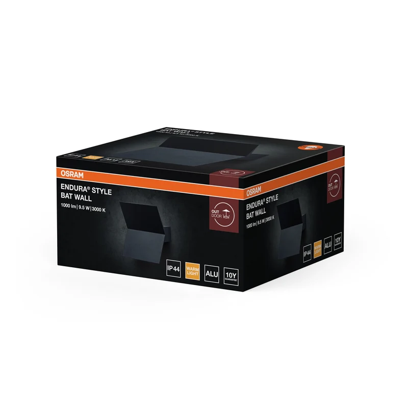 OSRAM ENDURA STYLE BAT WALL Applique da parete 9,5W / 3000K Bianco caldo