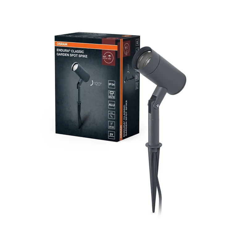 OSRAM ENDURA Garden lampada da giardino a paletto, nero, GU10