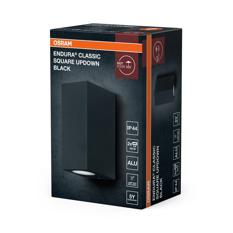 OSRAM ENDURA Square Updown lampada da parete esterna, GU10