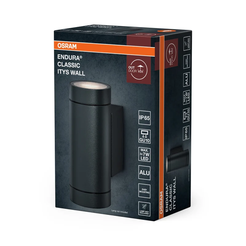 OSRAM ENDURA CLASSIC ITYS W lampada da parete esterna, grigio scuro