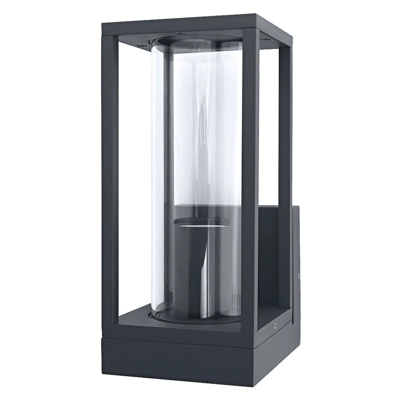 OSRAM lampada da parete LED per 1x lampadina E27, lampada di design con cornice per esterni per illuminazione diretta, in alluminio e vetro di alta qualità, ENDURA FRAME Wall E27