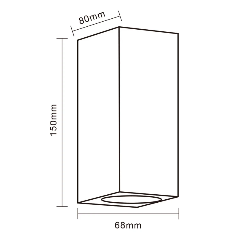 Applique da esterno GU10 ES55-B