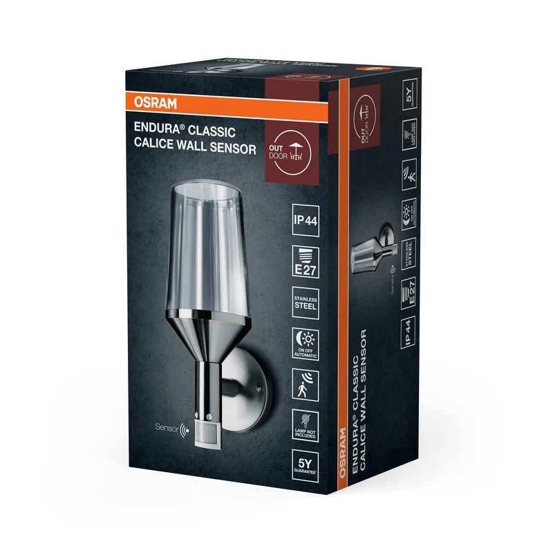 OSRAM ENDURA® Classic Calice Applique da parete LED con sensore E27