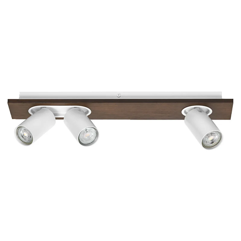 OSRAM DECOR SPOT MERCURY lampada da soffitto, 3 x 3,4W, effetto legno, bianco