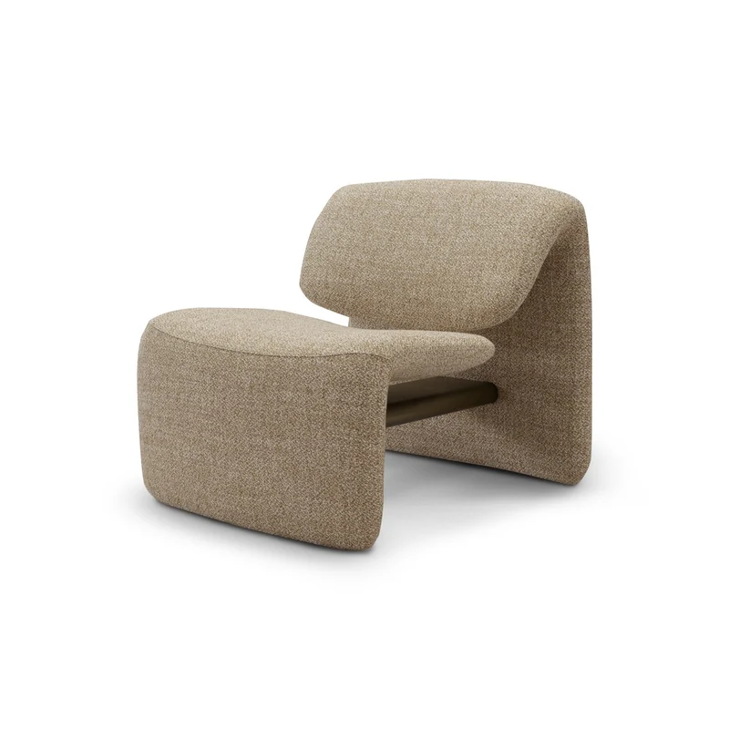 Casa Padrino Luxus Sessel Messing 73 x 83 x H. 69 cm - Sessel mit Stoffbezug - Moderne Wohnzimmer Möbel - Luxus Qualität