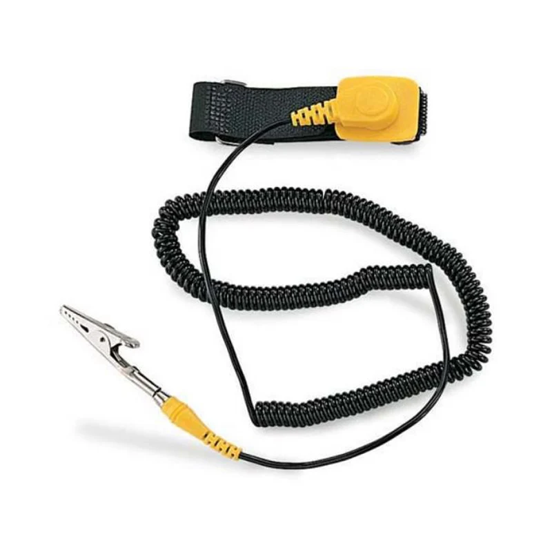 PRO'SKIT Bracciale antistatico cinturino da polso con cavo di messa a terra e clip a coccodrillo