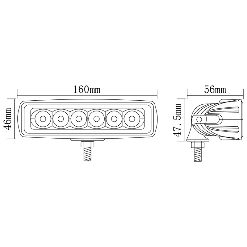 Luce da lavoro a LED / rettangolare / 1680 lumen