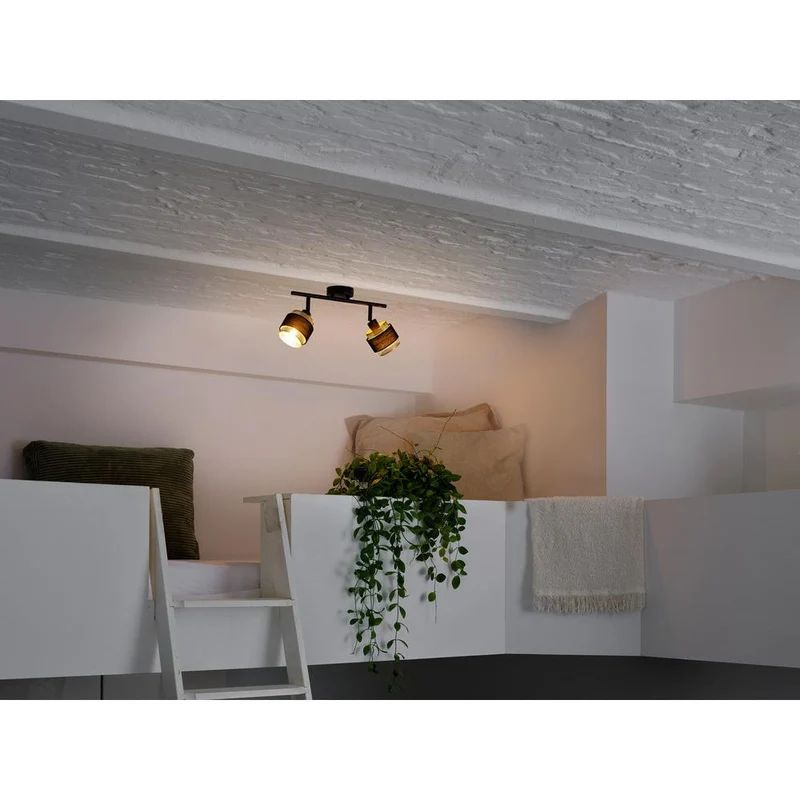 OSRAM DECOR Spot Hornet lampada da soffitto 2X2.8W, E14, 250lm, 2700K, nero