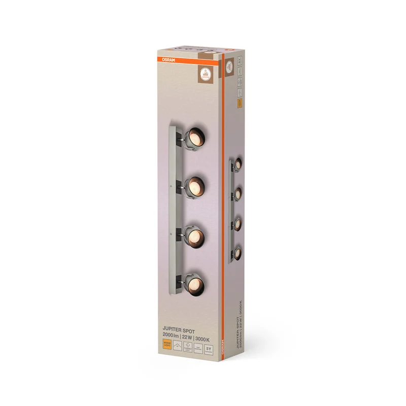 OSRAM DECOR SPOT JUPITER lampada da soffitto, 22W, 730lm, argento
