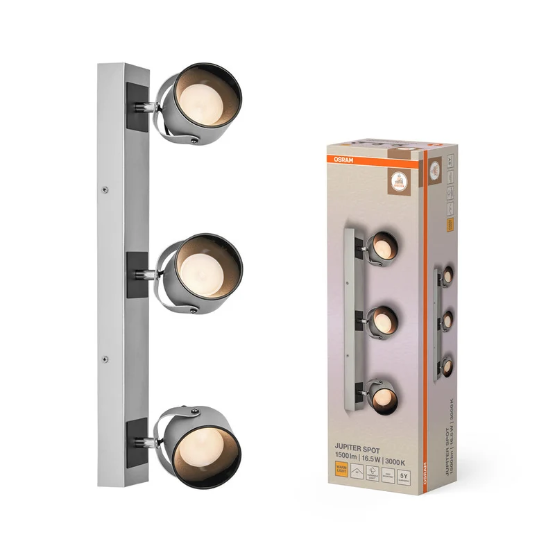 OSRAM DECOR SPOT JUPITER lampada da soffitto, 16,5W, 550lm, argento