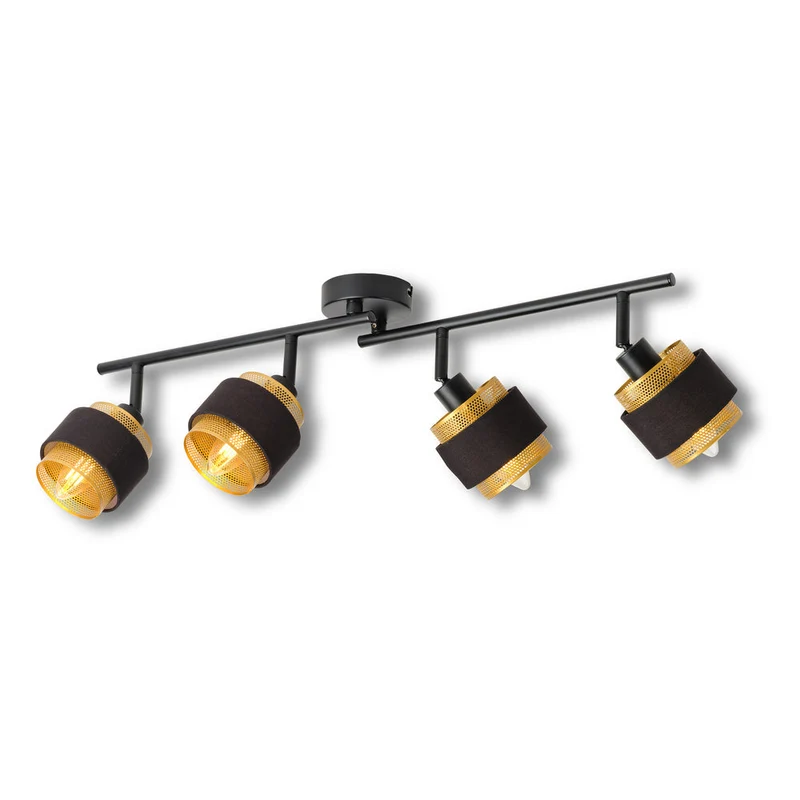 OSRAM DECOR Spot Hornet lampada da soffitto 4X2.8W, E14, 250lm, 2700K, Nero