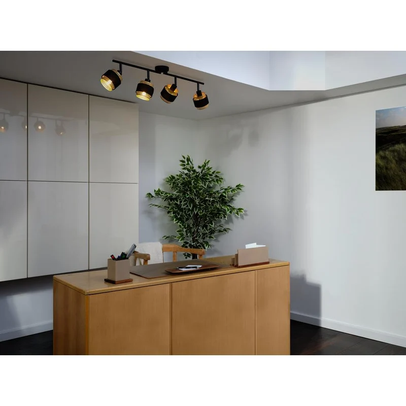 OSRAM DECOR Spot Hornet lampada da soffitto 4X2.8W, E14, 250lm, 2700K, Nero